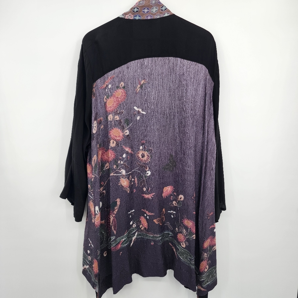 Citron of Santa Monica Plus Size Silk Kimono